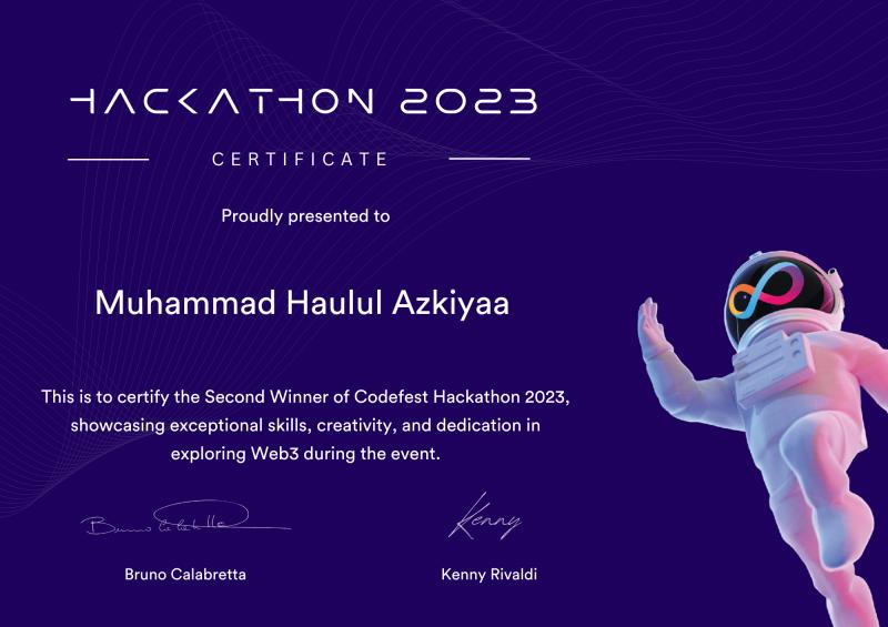 2nd Winner of Codefest Hackathon 2023 - Media 1