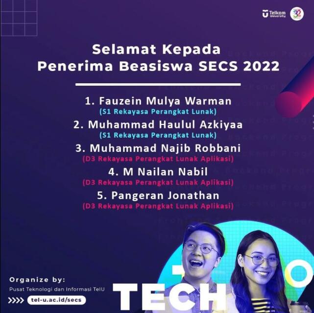 2nd Winner of Software Engineer Competition Scholarship (SECS) 2022 - Media 1